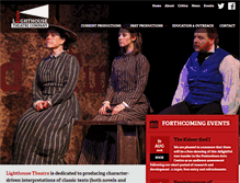 Tablet Screenshot of lighthouse-theatre.co.uk